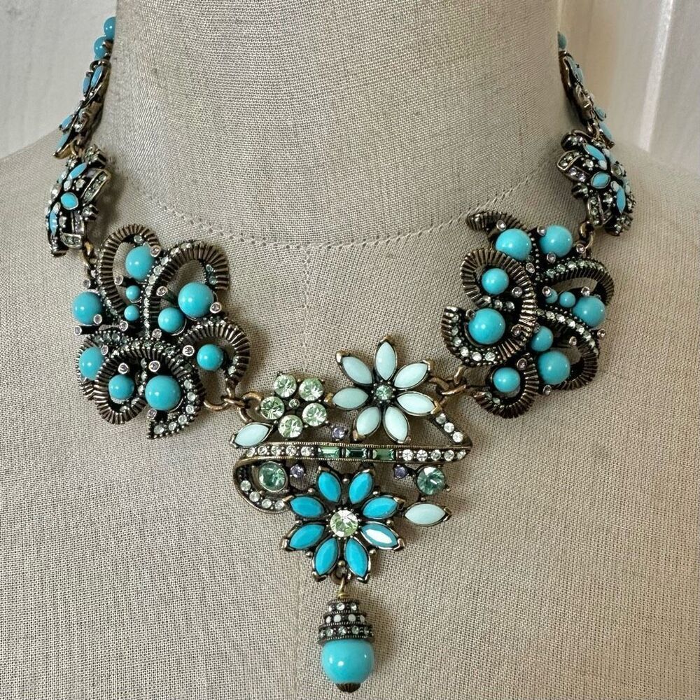 Heidi Daus "Corsage for the Neck" Statement Necklace